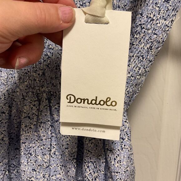 NWT Dondolo dress floral Anchor smoked top dress sz.XL10/12 - Picture 3 of 9